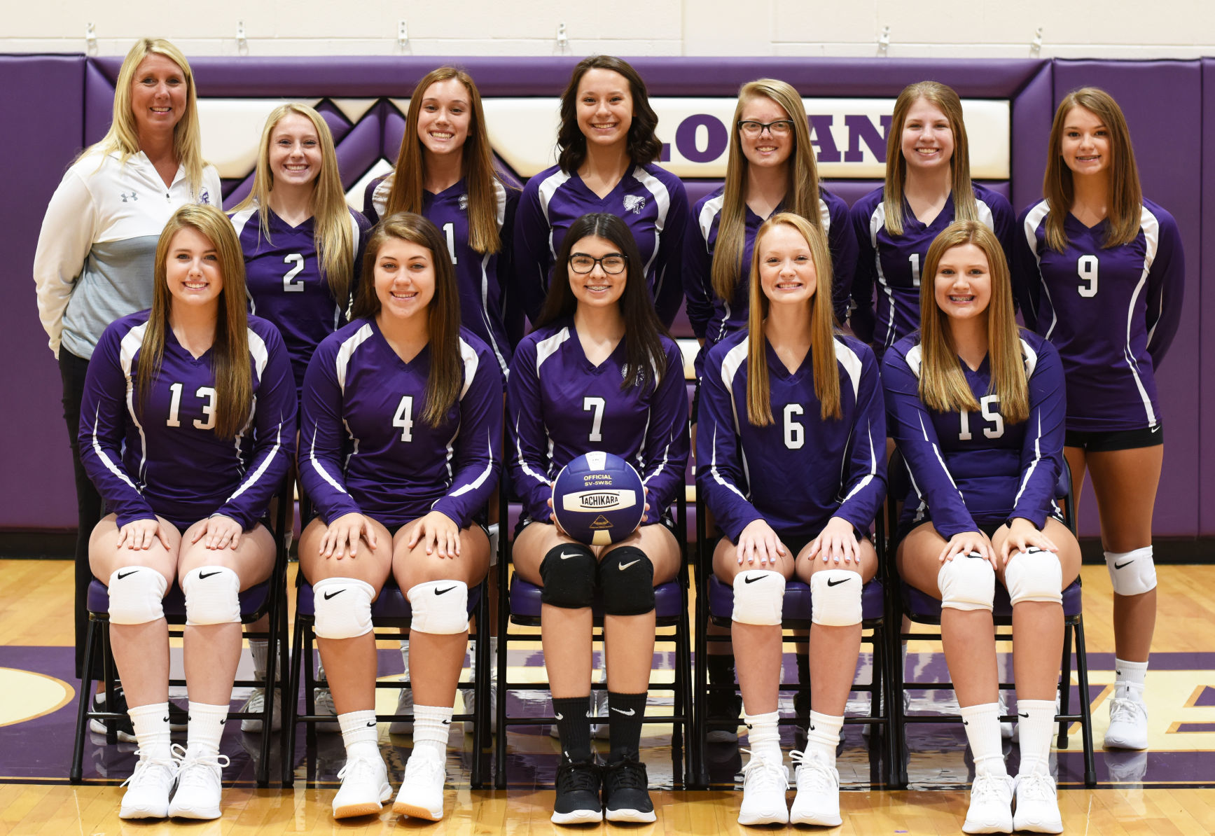 Lady Chiefs junior varsity volleyball team